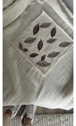 Krem Müslin Kumaş Kimono