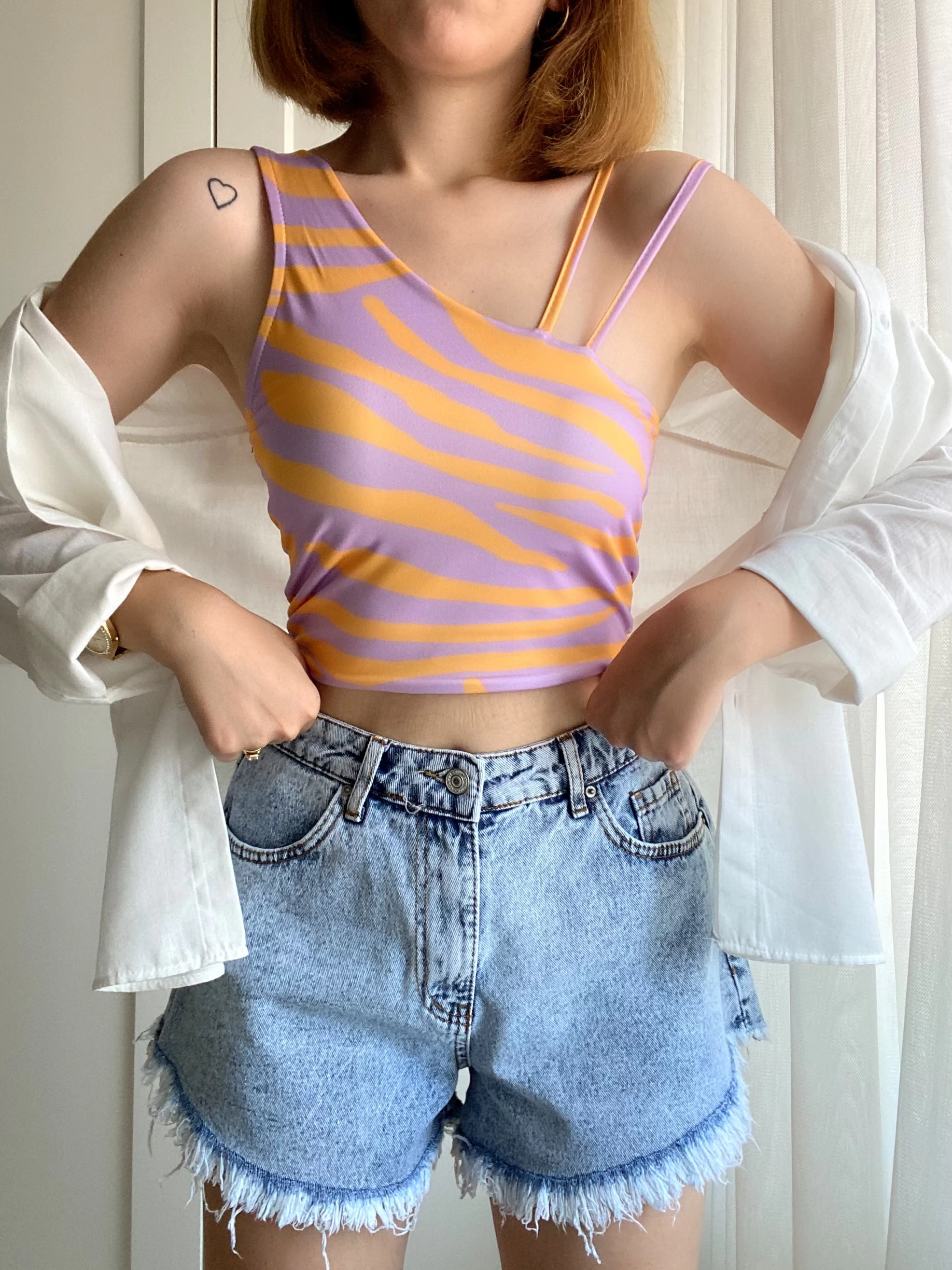 Oversize Kırık Beyaz Keten Gömlek