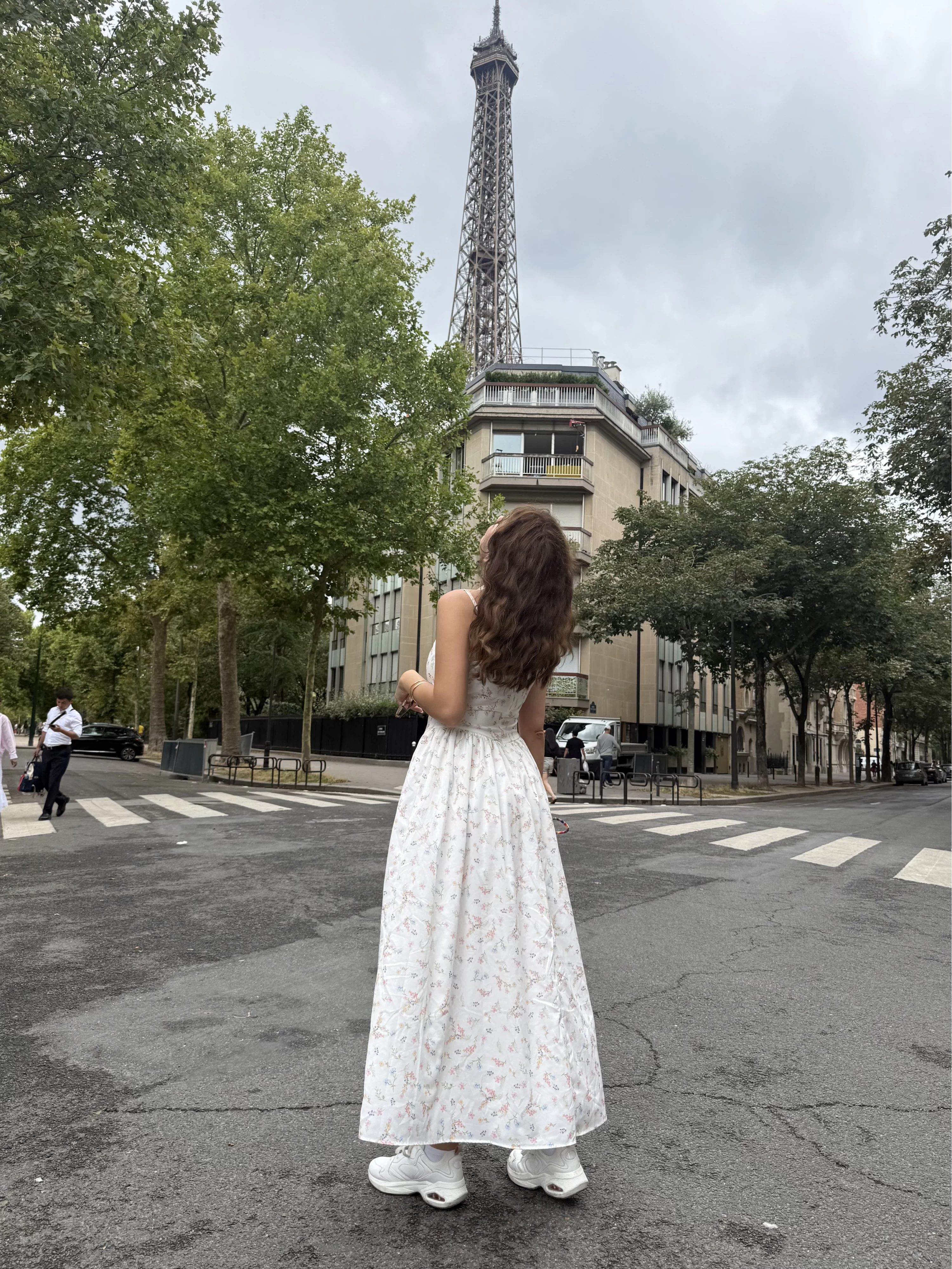 Paris Korse Detay Elbise - Ekru - 00673