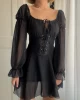 Maappy Siyah Korse Model Elbise