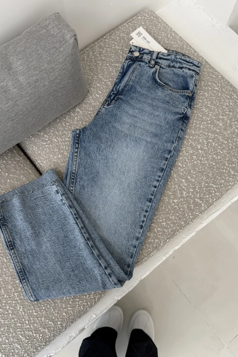 Meyla Mavi Tonları Slim Fit Jean Pantolon (NO:8)