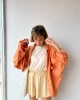 Yarasa Kol Oversize Turuncu Gömlek