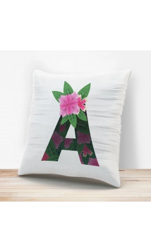 A Harfi Tasarımlı Yastık Kılıfı