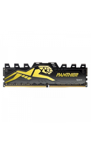 Apacer Panther Black-Gold 16GB (2x8GB) 3200Mhz CL16 DDR4 Gaming Ram (AH4U16G32C28Y7GAA-2)