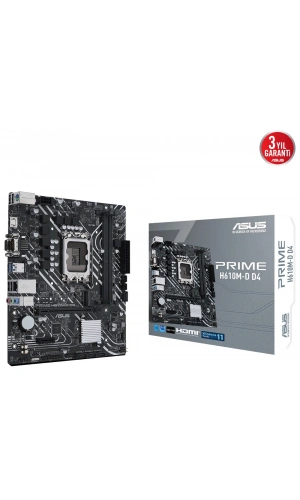 ASUS PRIME H610M-D DDR4 3200(OC) VGA HDMI DP M.2 mATX 1700p