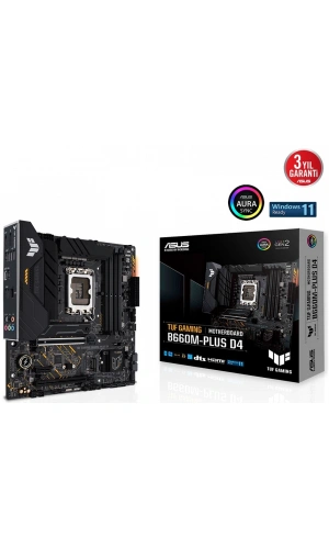 ASUS TUF GAMING B660M-PLUS D4 DDR4 5333Mhz (OC) HDMI DP 1700p