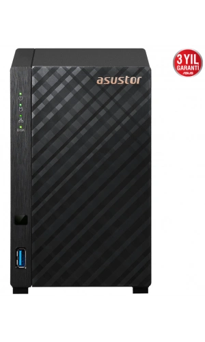 ASUSTOR AS1102T 2 SLOT 1GB DDR4 3.5 NAS DEPOLAMA ÜNİTESİ