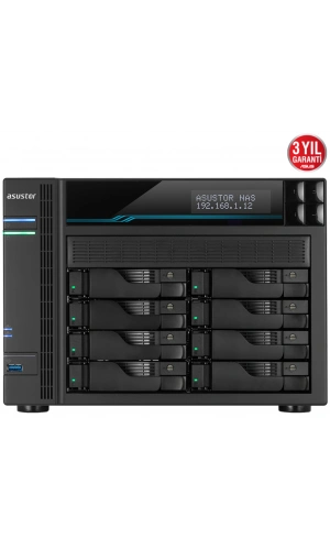 ASUSTOR AS6508T 8 SLOT 8GB DDR4 3.5 NAS DEPOLAMA ÜNİTESİ