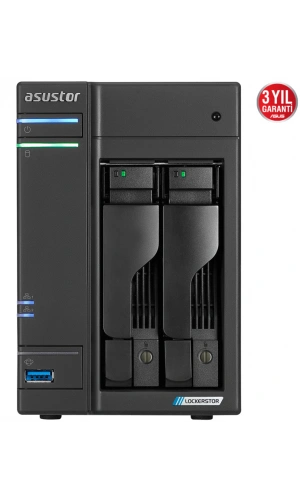 ASUSTOR AS6602T 2 SLOT 4GB DDR4 3.5 NAS DEPOLAMA ÜNİTESİ