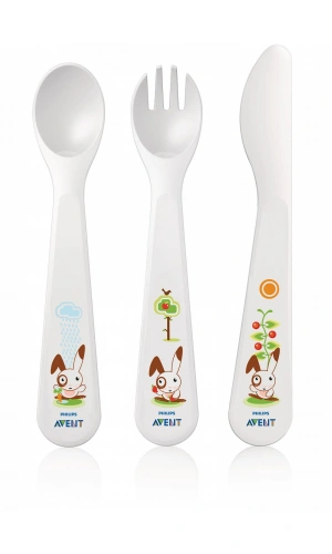 Avent Çatal, Kaşık ve Bıçak Seti 18ay+