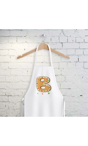 B Harfi Tasarımlı Mutfak Önlüğü