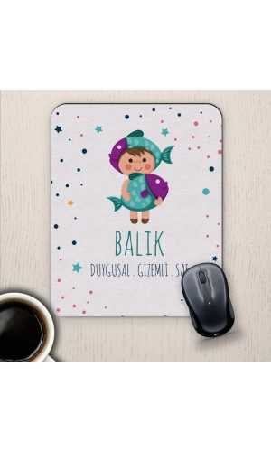 Balık Burçlarına Özel Sevimli Mouse Pad