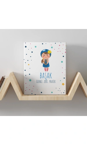 Başak Burcuna Özel Tasarım Kanvas  Tablo
