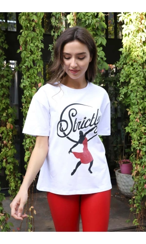 Baskılı Tişört - BEYAZ