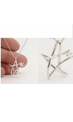 Bayan Liya Zirkon Taşlı Yıldız Kolye