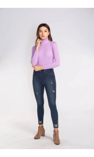 Boğazlı Triko Kazak-LİLA