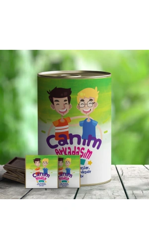 Canım Arkadaşım Temalı Hediye Konservesi