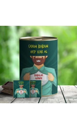 Canım Babam Çikolata Hediye Konservesi