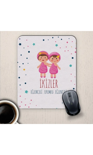 İkizler Burçlarına Özel Sevimli Mouse Pad