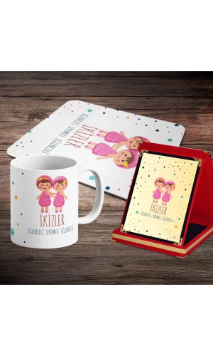 İkizler Burcuna Özel Tasarım Sevimli Hediye Seti