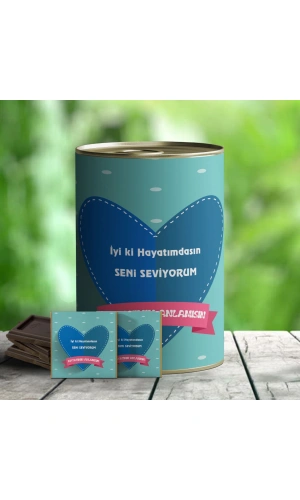 İyi ki Varsın Temalı Hediye Çikolata Konservesi