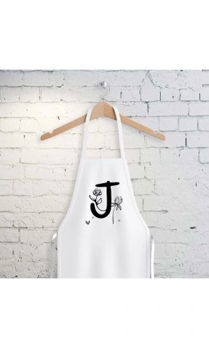 J Harfi Tasarımlı Mutfak Önlüğü