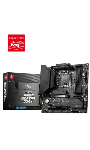MSI MAG B660M MORTAR DDR4 4800(OC) Mhz MATX 1700p