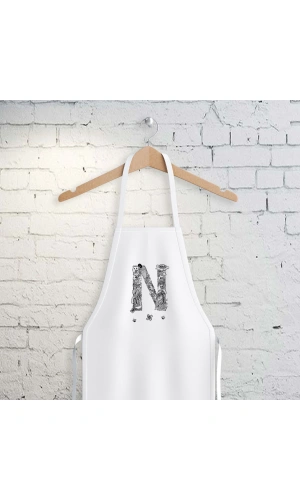 N Harfi Tasarımlı Mutfak Önlüğü