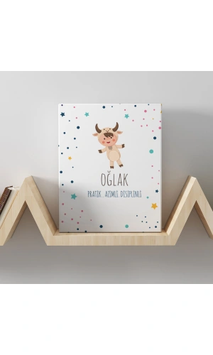 Oğlak Burcuna Özel Tasarım Kanvas  Tablo