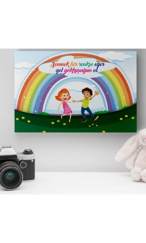 Romantik Tasarımlı Mini Kanvas Tablo - No13