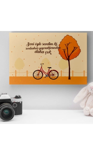 Romantik Tasarımlı Mini Kanvas Tablo - No14