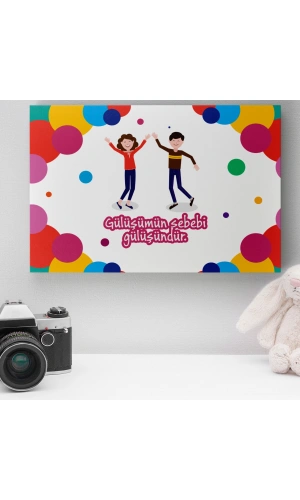 Romantik Tasarımlı Mini Kanvas Tablo - No17