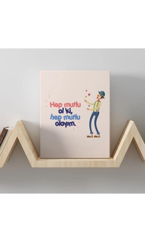 Romantik Tasarımlı Mini Kanvas Tablo - No18