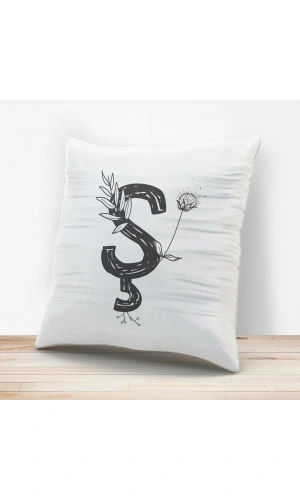 Ş Harfi Tasarımlı Yastık Kılıfı