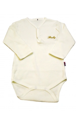 Sema Baby Uzun Kol Kaşkorse Badi (Body) - Ekru 0-6 Ay