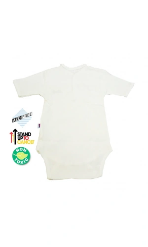 Sema Baby Yarım Kol Kaşkorse Badi (Body) - Ekru 0-6 Ay