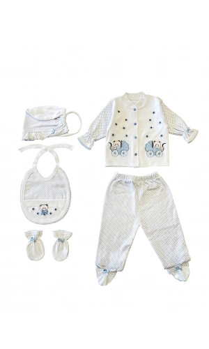 Sema Bebe 5li Set - Açık Mavi