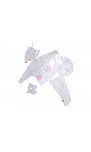 Sema Bebe 5li Set - Açık Pembe 8682476853162
