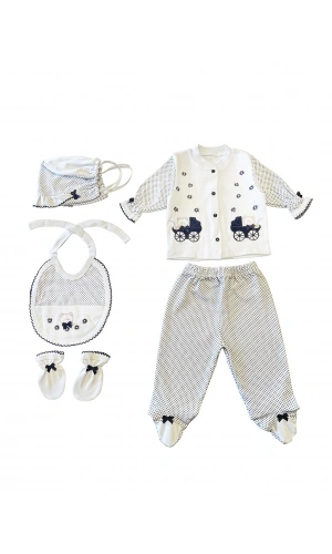 Sema Bebe 5li Set - Mavi