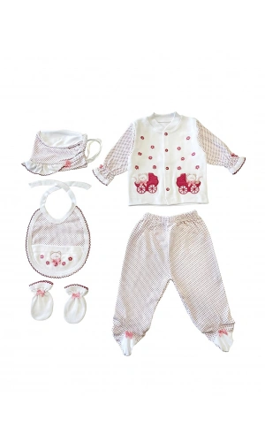 Sema Bebe 5li Set - Pembe