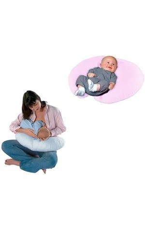 Sema Bebe Emzirme ve Bebek Destek Minderi - Pembe