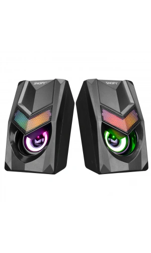 SNOPY SN-X25 2.0  RGB IŞIKLI 3WX2SİYAH USB SPEAKER