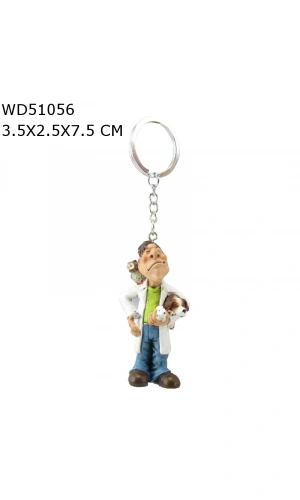 Veteriner Figürlü Biblo Heykel Anahtarlık