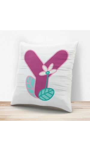 Y Harfi Tasarımlı Yastık Kılıfı