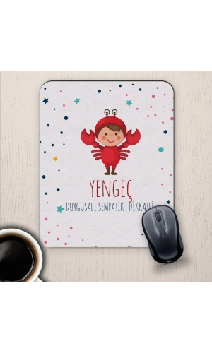 Yengeç Burçlarına Özel Sevimli Mouse Pad