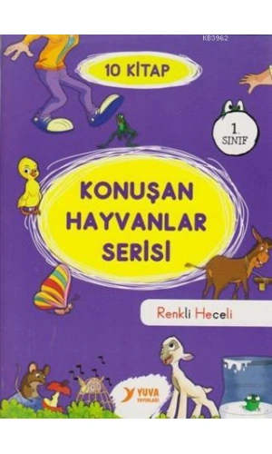Yuva 1. Sinif Konuşan Hayvanlar Serisi Renkli Hece
