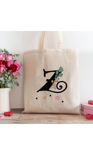 Z Harfi Tasarımlı Alışveriş Plaj Bez Çanta