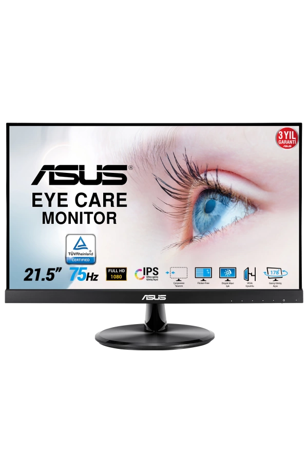 21.5 ASUS VP229HE FHD IPS 75HZ 5MS HDMI VGA