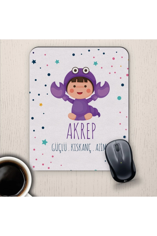 Akrep Burçlarına Özel Sevimli Mouse Pad