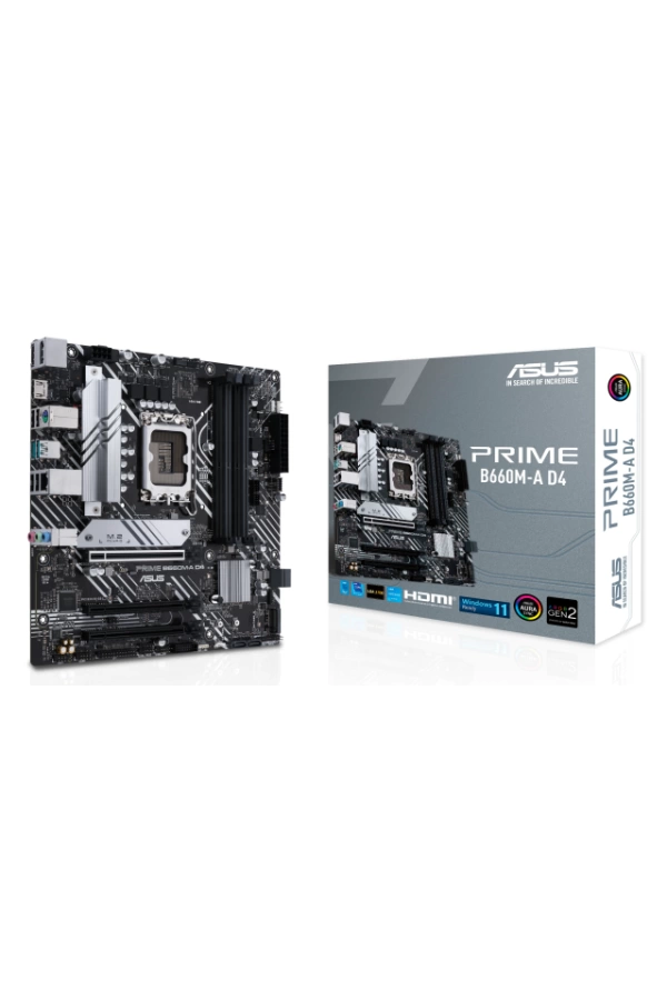 ASUS PRIME B660M-A D4 DDR4 5333(OC) HDMI DP M.2 mATX 1700P